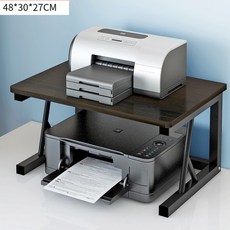 【隔日到貨】印表機增高架 辦公桌面 增高架 桌上置物架 收納 複印機架 桌面增高架 桌面置物架 印表機架, 1個, 【印表機增高架】(標準)黑胡桃, 【印表機增高架】(標準)黑胡桃