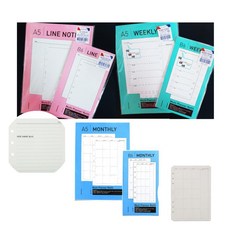 A5 B6 다이어리 전용 리필내지 플래너속지, 02. 주간내지 B6