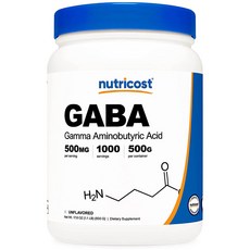 뉴트리코스트 GABA 가바 파우더 500mg 무맛 1개, 1000회분