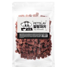 펫슬레이 말랑 져키 1.1kg 강아지간식, 오리고기, 1개