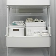 뉴코코맘 트롤리수납함 트롤리정리함 트롤리칸막이 이동식트롤리 기저귀정리함, 보조수납함 소형, 1개