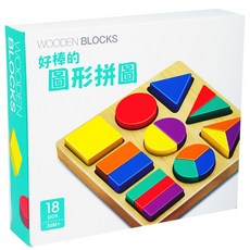 三星出版社 上人文化 好棒的原木積木 拼圖 七巧板 珠算盤 串珠教具 學習時鐘 圖形拼圖, 1個, 好棒的圖形拼圖