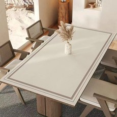 시스슈 방수 가죽 식탁보 테이블보 식탁매트 테이블매트 미니멀리즘 식탁매트, 140*80cm, Z004, 1개