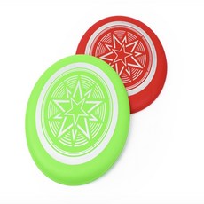 두온 야광 원반 플라잉디스크 강아지훈련 캠핑 스포츠 스피너 학교체육 부메랑, 레드, 1개, 레드