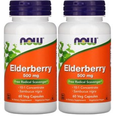 나우푸드 엘더베리 Elderberry 500mg 60정 2개