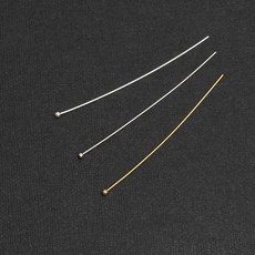 [엔비즈] 실버925 볼핀 0.5x40mm 은 92.5% 실버 악세사리 재료 (2개)