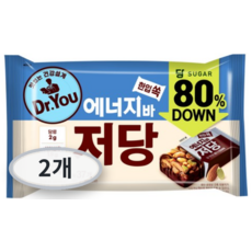 닥터유 저당 한입쏙 에너지바, 380g, 2개