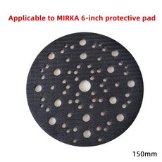 호환150mm 6인치 자체 접착식 소프트 백킹 패드 – 미르카 드라이 샌더용 멀티홀 롱 훅앤루프, 02 1 pieces