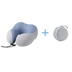 휴대용 운전용 여행용 베개 목베개 보조 보호대 비행 기내용 메모리폼 목 숙면 장시간 여 쿠션, 연두_ONE