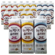 뉴케어 올프로틴 고소한맛 바나나 초코 3종 혼합 24팩, 24개, 245ml