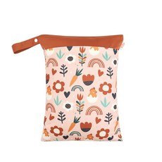 尿布袋 防水尿布袋 防水袋 尿布收納 媽媽包 媽咪包 尿布包 推車掛袋 萬用袋 環保袋 髒衣袋 多層分隔 新款尿布袋40*30-花花草草: