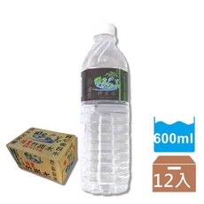 埔里竹炭水, 1個, 埔里竹炭水600ml半箱(12瓶)