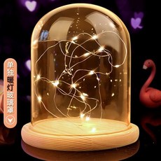 臺灣出貨 情侶手膜手模石膏粉石膏520diy情人節禮物模型剋隆創意製作 AEJ0, 1個, 單獨暖燈玻璃罩+底座 電池