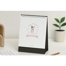 2026년 탁상 카렌다 강아지 캐릭터 행복 고급형 중소형 달력, 단품