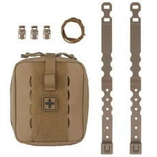 중형 MED IFAK 응급 처치 파우치 (후면 가위 수납 MOLLE 마운트 탄성 로프 포함) - 야외 사냥 캠핑 상황용, 02 CB, 1개