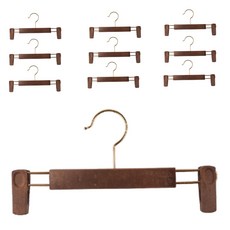 국내생산 매장용 고급형 논슬립 치마바지걸이, 브라운, 10개