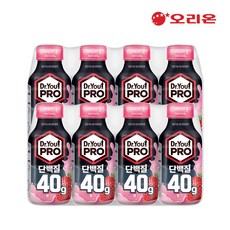 오리온 닥터유 프로 단백질 드링크 40g 딸기, 8개, 350ml