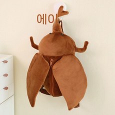 특이한 사슴벌레 인형 선물 곤충 가방 장난감 모찌인형 피규어 클래식, 1. 브라운 45x25x15CM 0.3kg