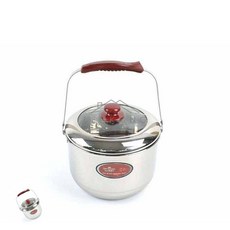 이렌콩 스테인레스 미니 들통 23cm 미니냄비 스테인레스들통 스텐육수통소형