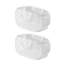 이지유 1+1 원터치 접이식 메쉬 빨래바구니 세탁 햄퍼 다용도 보관 장난감 정리, 화이트