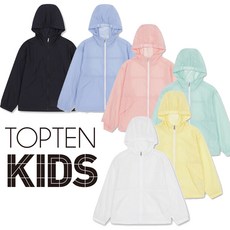 탑텐키즈 25년 여름 신제품 에어컨 바람 막아주고 햇빛가리개로 좋은 얇고 가벼운 기본 데일리 바람막이 자켓