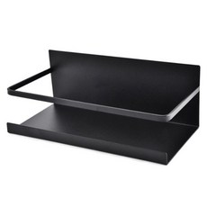 모나코올리브 철제 마그네틱 냉장고 사이드랙, 블랙, 1개 블랙, 1개
