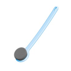 때밀이 신기 거품 목욕솔 긴 손잡이 연모 목욕솔 강력 등밀이 솔, 1개, 아이스버그 블루, 1개입