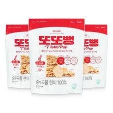 또또뻥 현미 100% 뻥튀기 고단백 저당 다이어트 과자 간식, 3개, 95g