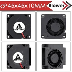 Gdstime 5015 24v 팬 4010 스네일 팬 2PIN DC 5V 12V 3D 프린터 미니 팬 7015 7530 쿨링 팬 3010 5020 터보, 02 12V Sleeve 2P2.54, 10 45X45X10MM Blower