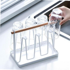 물받이 컵걸이 우드 우드커피잔걸이 컵홀더 주방 컵건조대 59000EA 1EA, 본상품