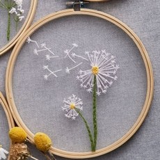 블랙폰드 DIY 프랑스 자수 패키지(민들레) 공예 도안 1004308EA pon+9354Ce