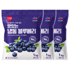 CJ프레시웨이 이츠웰 냉동 블루베리 1kg 3개