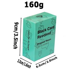 臺灣發貨-跨境black card revoked third 全英文卡牌聚會紙牌玩具遊戲, fourth editon藍色, 1個