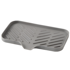 모어벨 싱크대 실리콘 물빠짐 받침대, 1개, 그레이