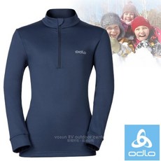 ODLO 兒童保暖長袖刷毛衣 戶外登山滑雪中層衣