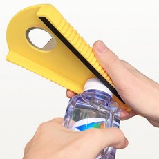 만능 멀티오프너 다기능병따개 손쉬운병따개 캔따개 택배상자오프너, 옐로우, 2개