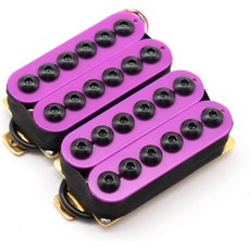 고출력 인베이더 스타일 기타 험버커 픽업 세라믹 마그넷 일렉트릭 넥 브릿지 세트 블랙 2327225, Purple