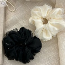 홈마스타 대형 스크런치 오간자, 블랙, 1개