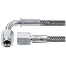 퍼포먼스 브레이크 호스 36인치 롱 4인치 호스 4인치 스트레이트 여성부터 90도 여성까지 땋은 스테인리스 PTFE 안감 각각