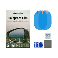 자동차 미러 방수 필름 발수 레인 스티커 리어 보호 HD 클리어 비전 운전 안전 용품, 1set
