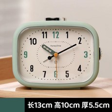 音樂鬧鐘起牀神器2026女男孩初中生實用靜音時鐘, 淺綠色:如图
