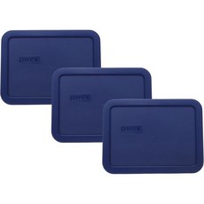 용기뚜껑 소품 야채 주방용품 파이렉스 7210-PC 3컵 블루 식품 저장 교체 뚜껑 3개 세트 -, 용기뚜껑 소품 야채 주방용품 파이렉스 7210-PC 3