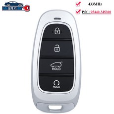 넥소2019+ 433MHz ID47 4개의 버튼 스마트 키 리모컨 95440M5300, 1개, 리모컨 키