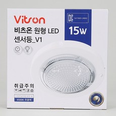 비츠온 LED 원형 센서등 15W, 1개