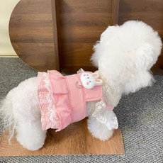 하니펫 강아지 귀여운 토끼 하네스, 1개, 핑크