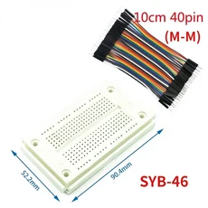 MB102 브레드보드 ZY-204 400 타이 포인트 솔더리스 PCB 테스트 빵 보드 듀퐁 라인 키트 20/40Pin 10/15/2, 02 Kit 3