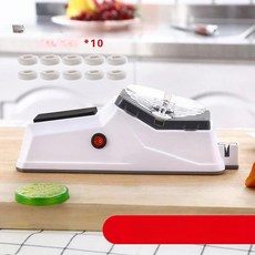 아리랑나 전동칼갈이 주방 그라인더 자동 칼가는기계, 1개, 플래그십 엣지 전기 연마기+연마 디스크 10개, 기본 모델명/품번