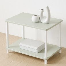 [색상리뉴얼행사] 국내생산 튼튼한 조립식 2단 렌지대 전자렌지수납장 다용도주방선반 밥솥다이, 미스트그린