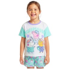 Get Trend Peppa Pig Girls Pajamas Toddler 2 Piece Short Sleeve Top & Shorts Soft Summer PJs Kid