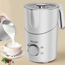 메이든 분리형 우유거품기 TF102 식품급 304 스텐인리스 화이트